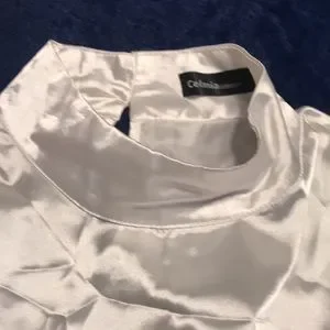 celmia collection | Tops | Pearl White Blouse | Poshmark
